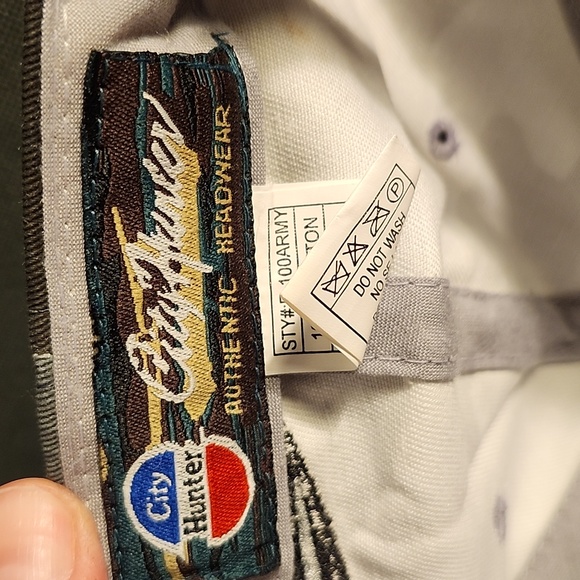 City Hunter West Virginia Black and Grey Camo Velcroback Hat - Picture 8 of 8